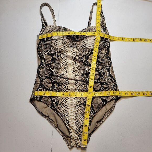 Bond Eye Nip Tuck Snakeskin Snake Print One Piece Swimsuit - Picture 11 of 11
